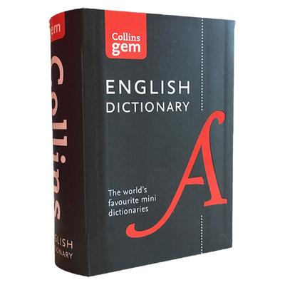 预售 英文原版 Collins Gem English Dictionary 柯林斯英语词典 精装 袖珍迷你版 轻便 口袋词典