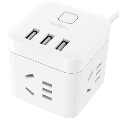 公牛魔方立式插座usb智能充电