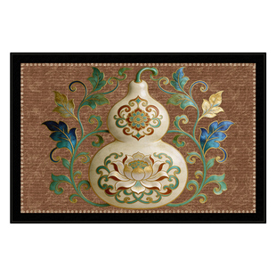 高级感中古风地垫入户门垫进门2026新款门口地毯室内玄关脚踏垫子