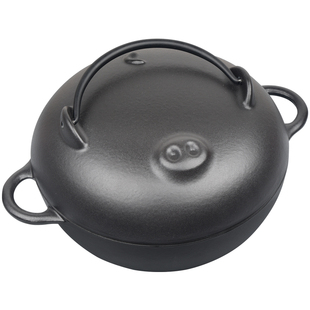 小猪烤红薯锅铸铁家用烤红薯神器老式烤炉燃气烤地瓜玉米机专用锅