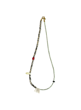 三环路斑点石天然项链