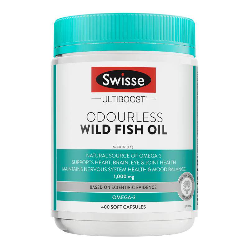 swisse斯维诗深海鱼油软胶囊欧米伽3 omega3中老年1000mg400粒DHA
