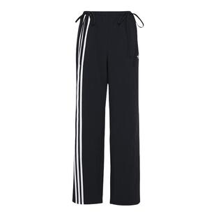 adidas阿迪达斯三叶草休闲宽松梭织运动裤2026夏女缎带长裤KY5688