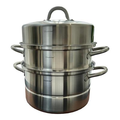Chockmen煲汤锅三层可蒸18-10