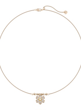 阿吉豆晨露花园花瓣毛衣链百搭