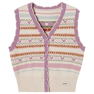 EPTISON针织马甲女2025秋季新款V领短款修身超好看少女小背心开衫