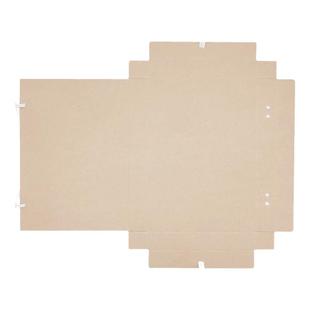 10只装A4新款空白无字档案盒加厚大容量进口无酸纸质文件收纳整理盒国产牛皮纸资料盒支竣工资料盒定制印刷