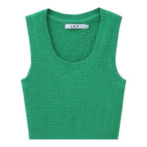 【商场同款】LILY春新款女装时尚减龄运动复古针织吊带背心女