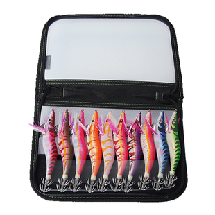 木虾响珠鱿鱼钩套装夜光章鱼钩路亚假饵鱼饵闪电10只送包野钓