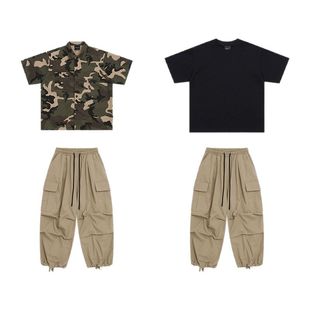 儿童街舞演出服迷彩套装男童嘻哈hiphop爵士舞蹈表演酷帅潮服夏季