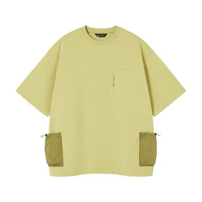 又见高山拼袋户外宽松落肩T恤