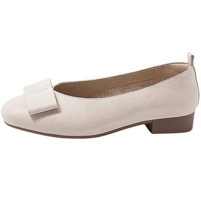 康莉单鞋时尚蝴蝶结低跟鞋