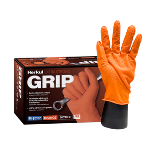 麦迪康加厚丁腈手套一次性橡胶钻石纹防滑家用清洁维修专用防护