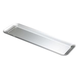 韩式304不锈钢窄边盘金色长方烤肉盘小吃甜品托盘烧烤盘寿司盘子