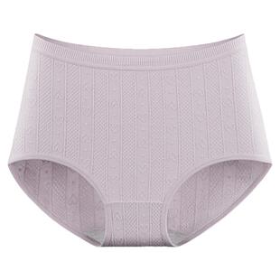 雅鹿妈妈内裤女士纯棉抗菌高腰收腹中老年人女款三角短裤大码全棉