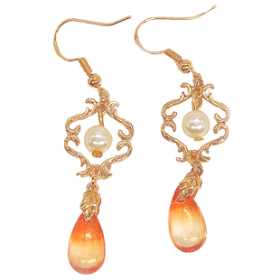 原创925银汉服耳环古风仙气齐胸古代明制配饰耳坠女古典耳夹长款