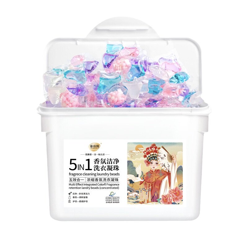 洗衣凝珠五合一柔顺护衣持久留香