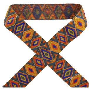 50mm宽加厚彩色民族风松紧弹力织带腰带服装服饰鞋帽捆绑带等辅料