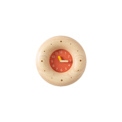 鹿早实木挂钟烘焙系列贝果钟