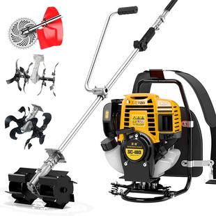 割草机四冲程背负式小型割灌机多功能农用汽油开荒除草机收割机