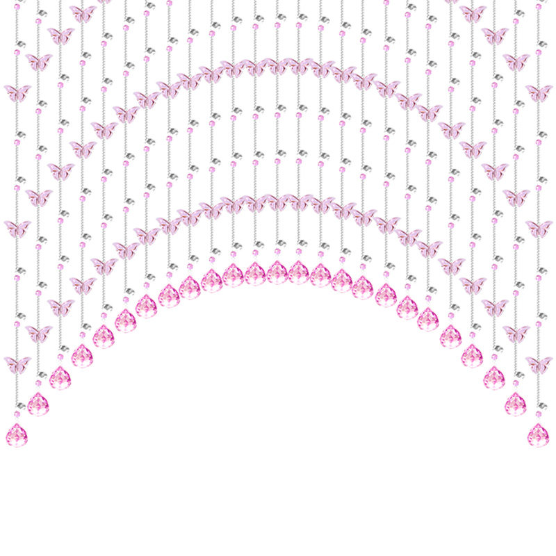 水晶珠帘隔断帘客厅蝴蝶家用玄关