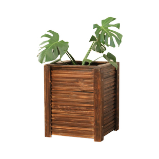 室外庭院种植箱大花盆户外防腐木木制花箱室内阳台长方形木头花槽
