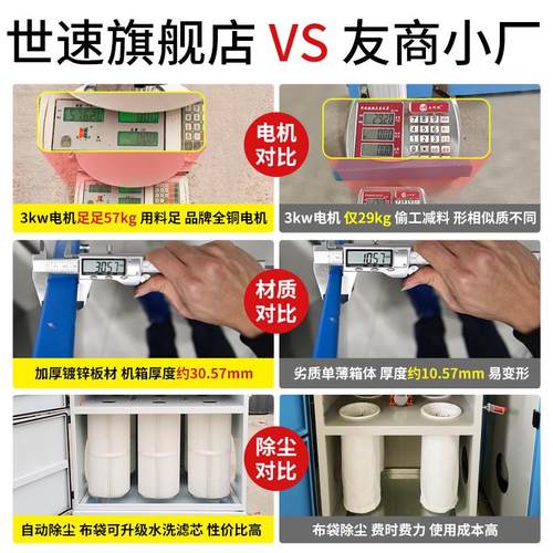 移动式单机脉冲布袋除尘器工业环保设备锅炉抛光打磨木工集尘器