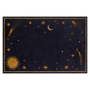 星空手工枪刺地毯创意个性手工地垫卧室客厅儿童房趣味地毯轻奢