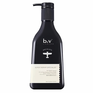 B2V洗发水墨藻丝滑修驯服毛躁护烫染受损蓬松顺滑750ml装正品可查