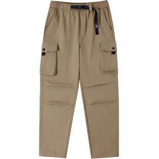 骆驼山海工装裤男装防泼水秋季山系宽松直筒束脚降落伞兵长裤子