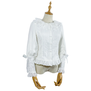 樱田小鹿原创现货大码洛丽塔纯棉加绒棉花糖女孩加厚衬衫lolita