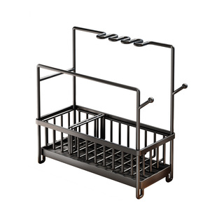 304不锈钢厨房抹布架沥水架海绵碗布收纳架台面托盘水槽置物架子