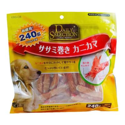 日本仁达零食耐咬牛皮鸡肉卷蟹棒