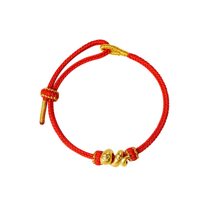 宫里上新正品足金卷卷蛇手链