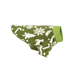 它小灶狗狗春节新年衣服大型犬珊瑚绒秋冬保暖喜庆红色中型犬围巾