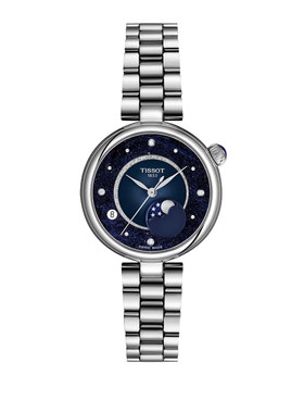 【自营】【新品】Tissot天梭小美人月相款石英女表偏心瑞士手表