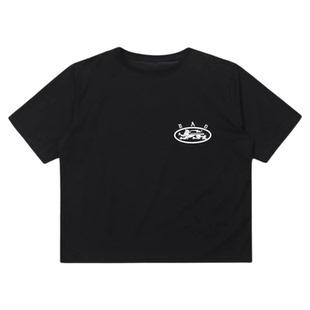 badblood美式复古短款上衣宽松休闲圆领辣妹短袖男女同款夏季T恤