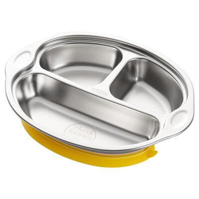 onlycook儿童餐盘硅胶防滑吸盘