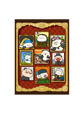萌二表情包拼图小熊猫大艺术家