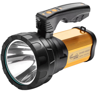 探照灯强光户外超亮远程大功率工地用充电防水船用远射手提手电筒