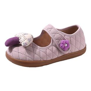 女童皮鞋2026春季新款儿童鞋子小中童公主鞋卡通小女孩软底乐福鞋