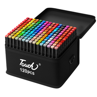 正版touch马克笔美术生专用考研快题视觉传达工业设计80色动漫漫画100色双头油性套装肤色60色全套专业水彩笔