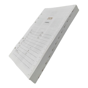 卡诺卡2026年日程活页A5替换芯一天一页周计划工作效率手册内页365天时间管理日期月度行事表会议年历笔记本