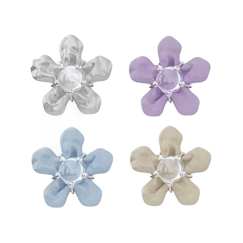 TOGGLER X FENGYI TAN JellyJelly花花皮耳环发夹