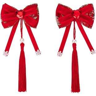 巴拉巴拉女童发饰新年发箍发夹国风头饰可爱网红头箍百搭汉服喜庆