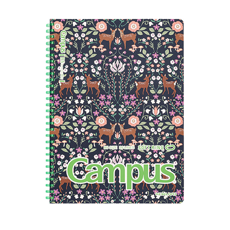 日本kokuyo国誉Campus加藤木系列软线圈B5笔记本A5不硌手横线本子