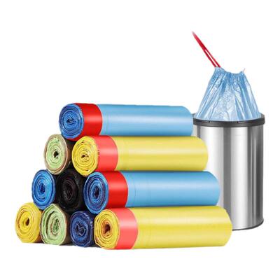 自动收口抽绳垃圾袋家用宿舍厨房加厚加大手提式学生加大塑料袋