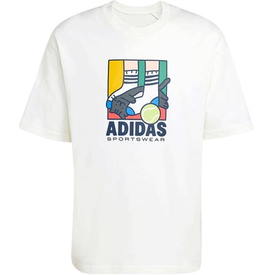 adidas阿迪达斯男子运动休闲短袖T恤KE4341