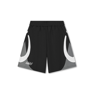 DICETINY拼接撞色基础logo抽绳运动短裤男春夏潮牌宽松休闲五分裤