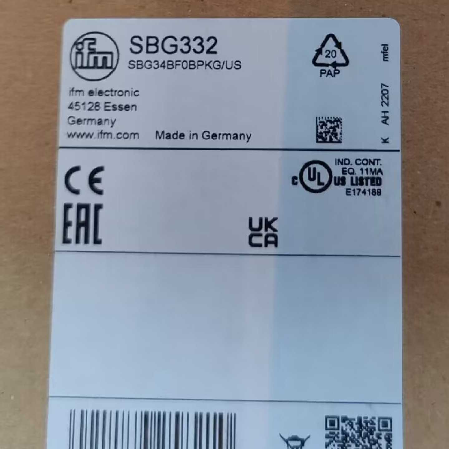 议价IFM SBG232 SBG233 SBG332 SBN257 全新原装正品易福门 - 实物图